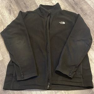 Mens Black North Face Fleece Jacket